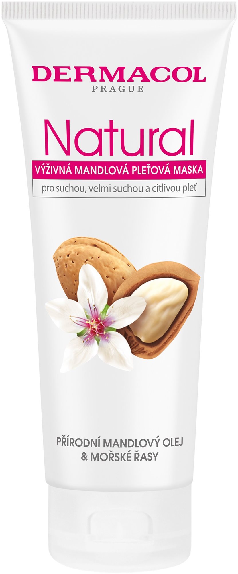 DERMACOL Natural Výživná mandľová pleťová maska 100 ml
