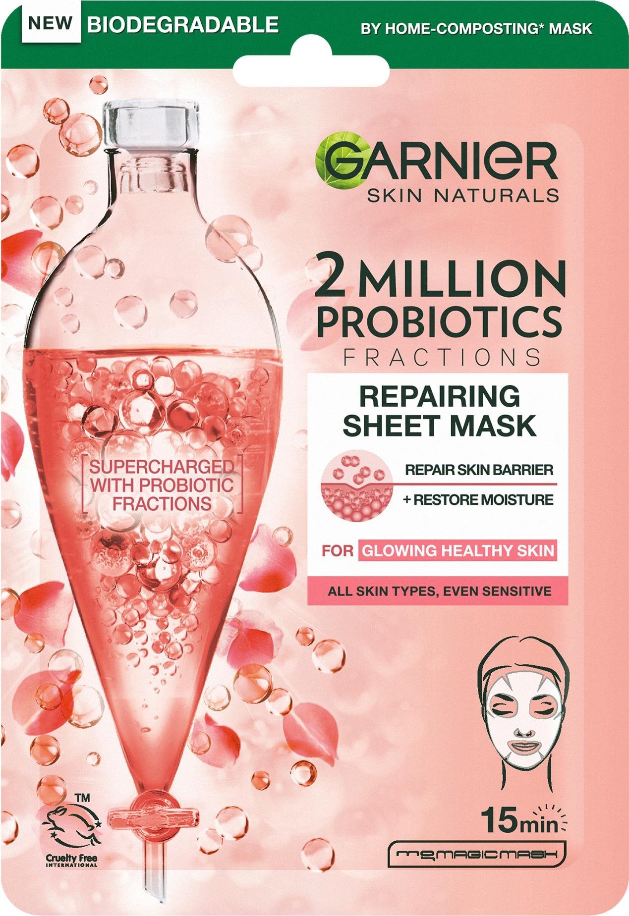 GARNIER Skin Naturals 2 Million Probiotics Repairing Sheet Mask 22 g