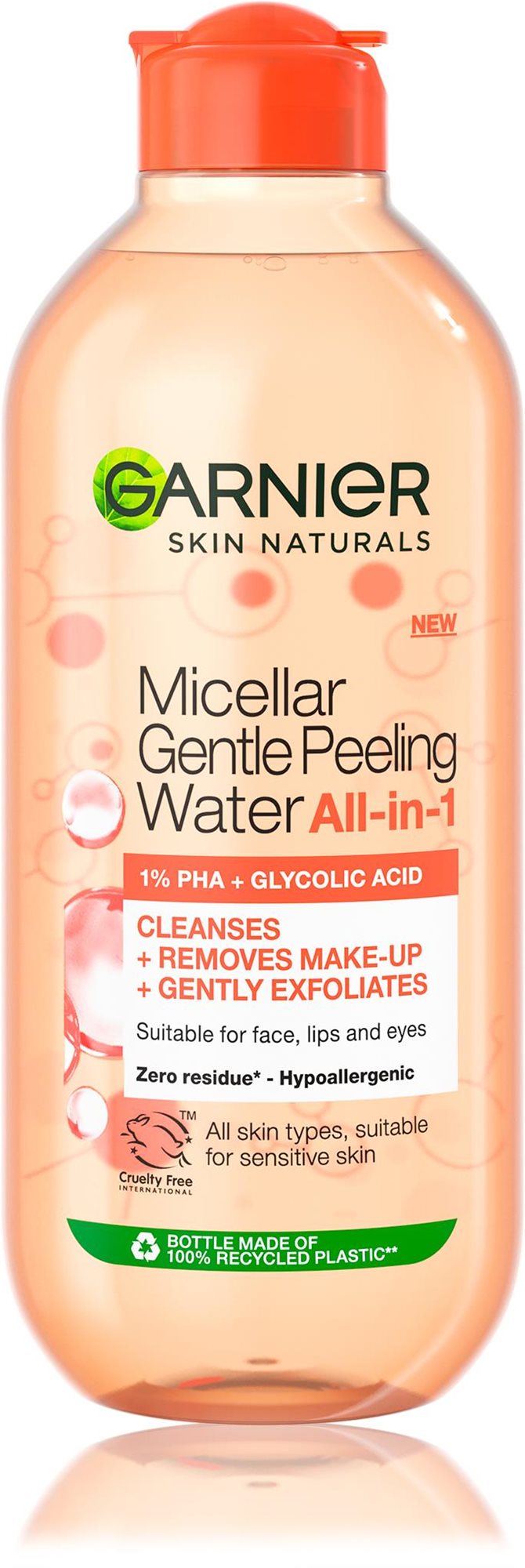 GARNIER Micelárna voda s peelingovým efektom all-in-one 400 ml