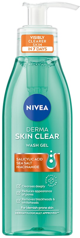 NIVEA Face Derma Activate Wash gél 150 ml