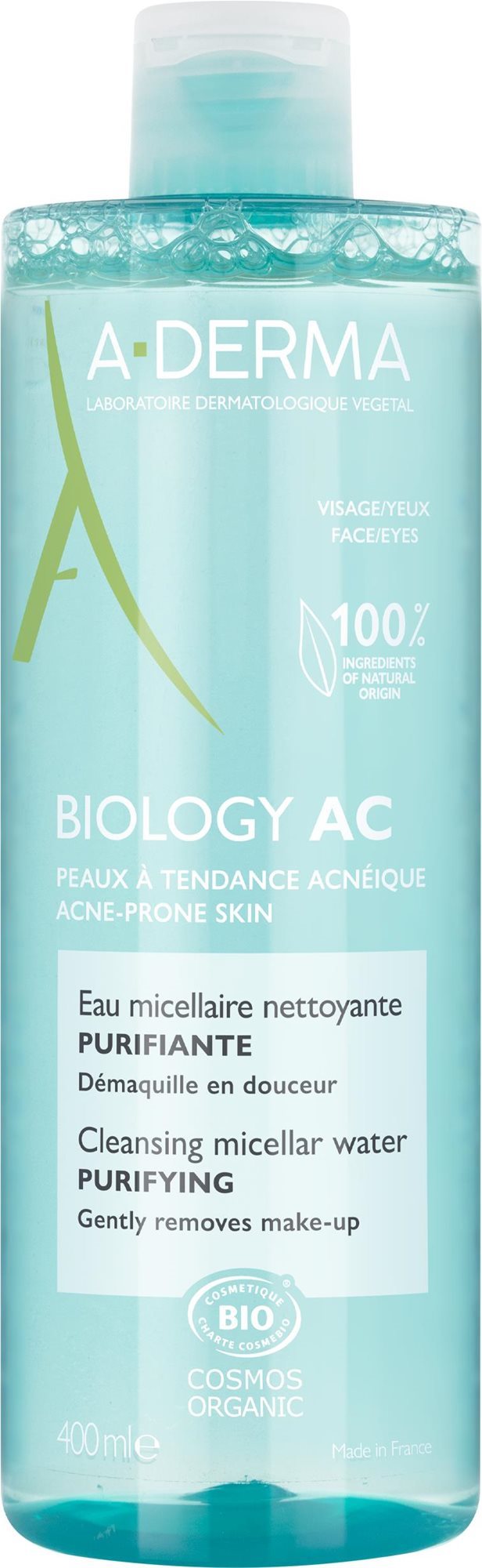 A-DERMA BIOLOGY AC Čistiaca micelárna voda 400 ml