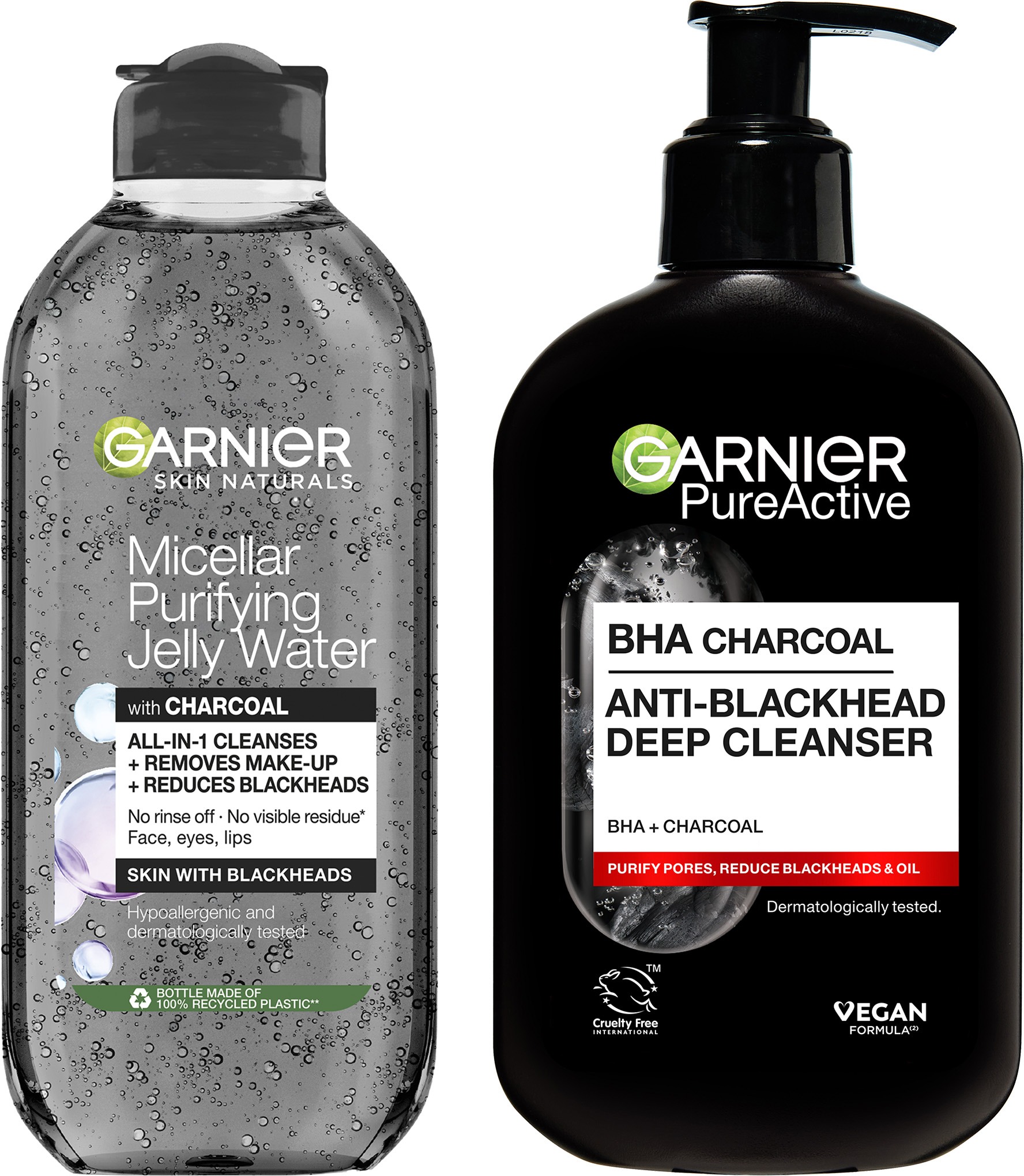 GARNIER Skin Naturals Charcoal Súprava 650 ml