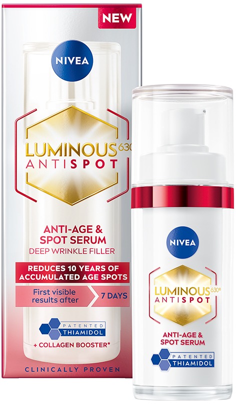 NIVEA Luminous – Omladzujúce sérum proti škvrnám 30 ml