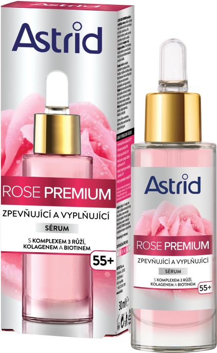 ASTRID Rose Premuim 55+ spevňujúce a vyplňujuce sérum 30 ml