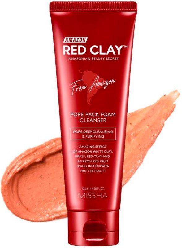 MISSHA Amazon Red Clay Pore Pack Foam Cleanser 120 ml