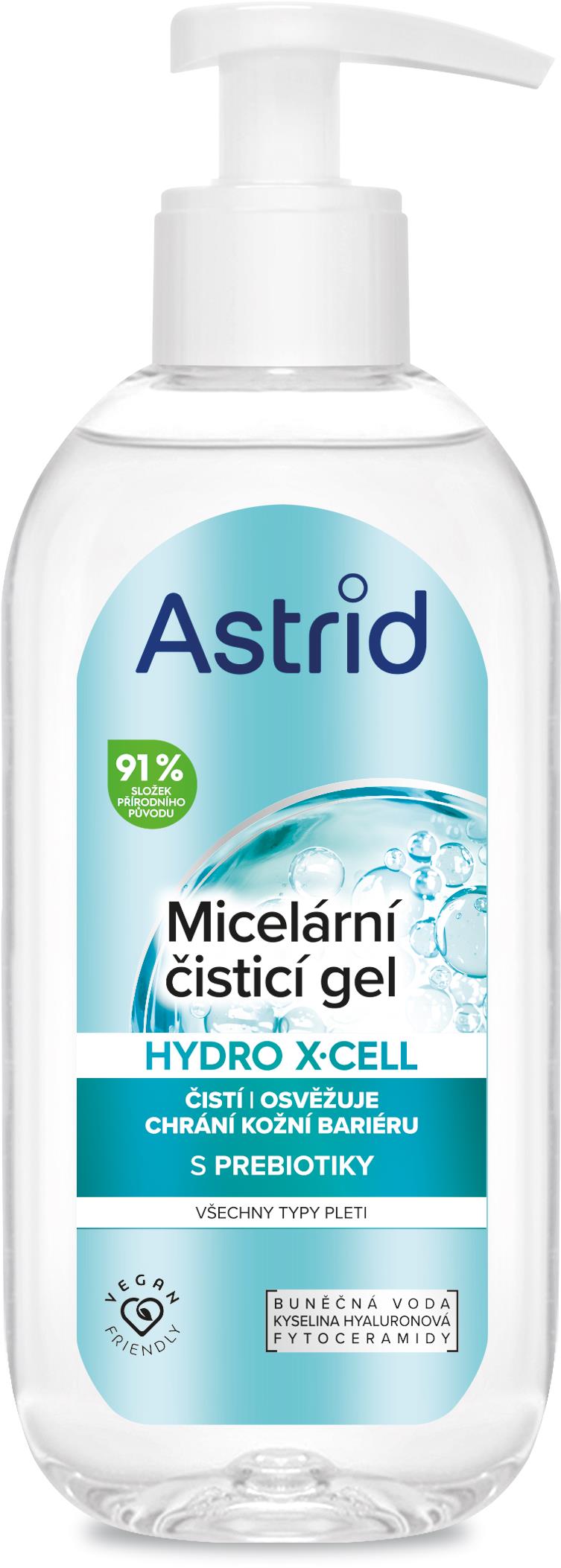 ASTRID Hydro X-Cell Čistiaci micelárny gél 200 ml