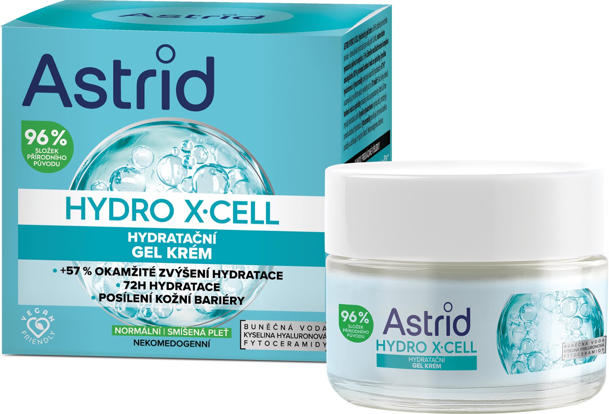 ASTRID Hydro X-Cell Hydratačný gél krém 50 ml