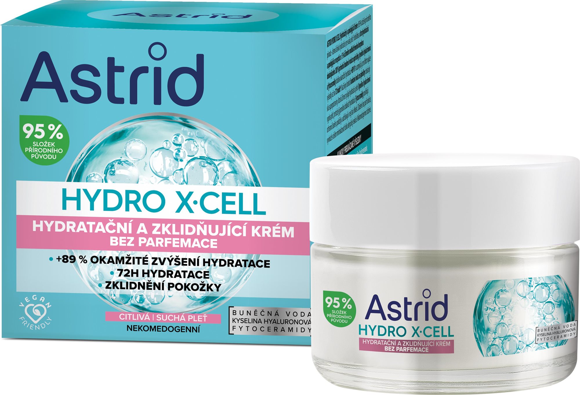 ASTRID Hydro X-Cell Hydratačný a upokojujúci krém 50 ml