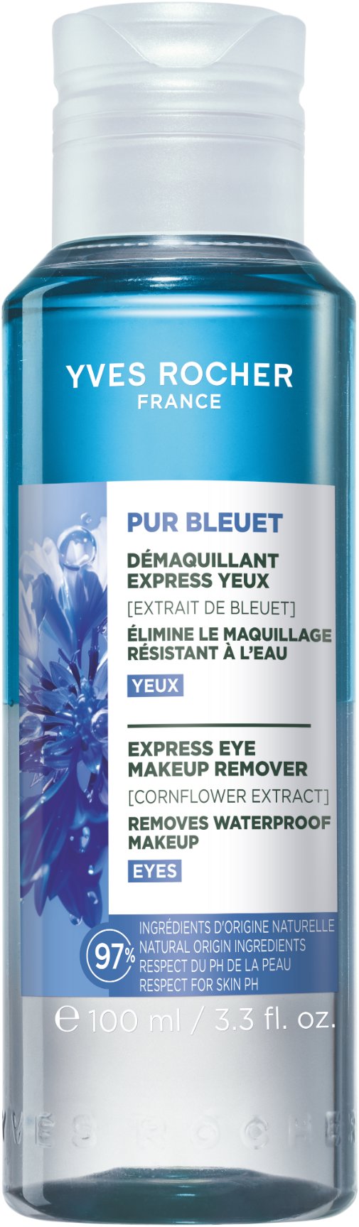 YVES ROCHER Expresný odličovač na oči s nevädzou 100 ml