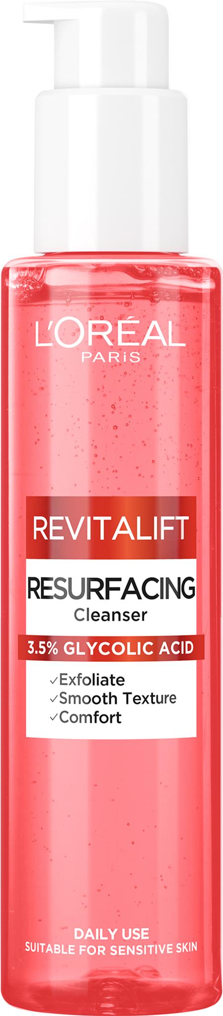 L'ORÉAL PARIS Revitalift Glycolic Exfoliačný čistiaci gél s 3,5 % kyseliny glykolovej, 150 ml