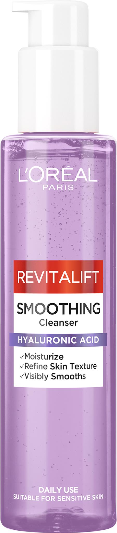 L'ORÉAL PARIS Revitalift Filler Vyhladzujúci čistiaci gél s kyselinou hyalurónovou, 150 ml