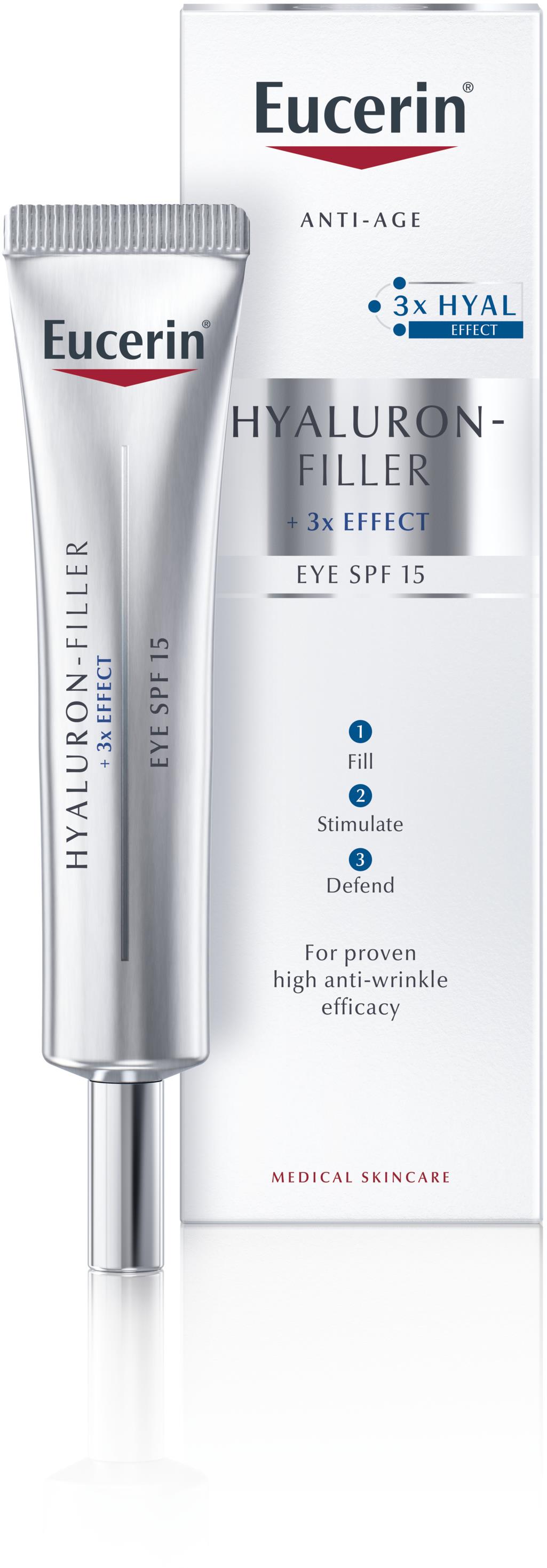 EUCERIN Hyaluron-Filler+3× effect očný krém 15 ml