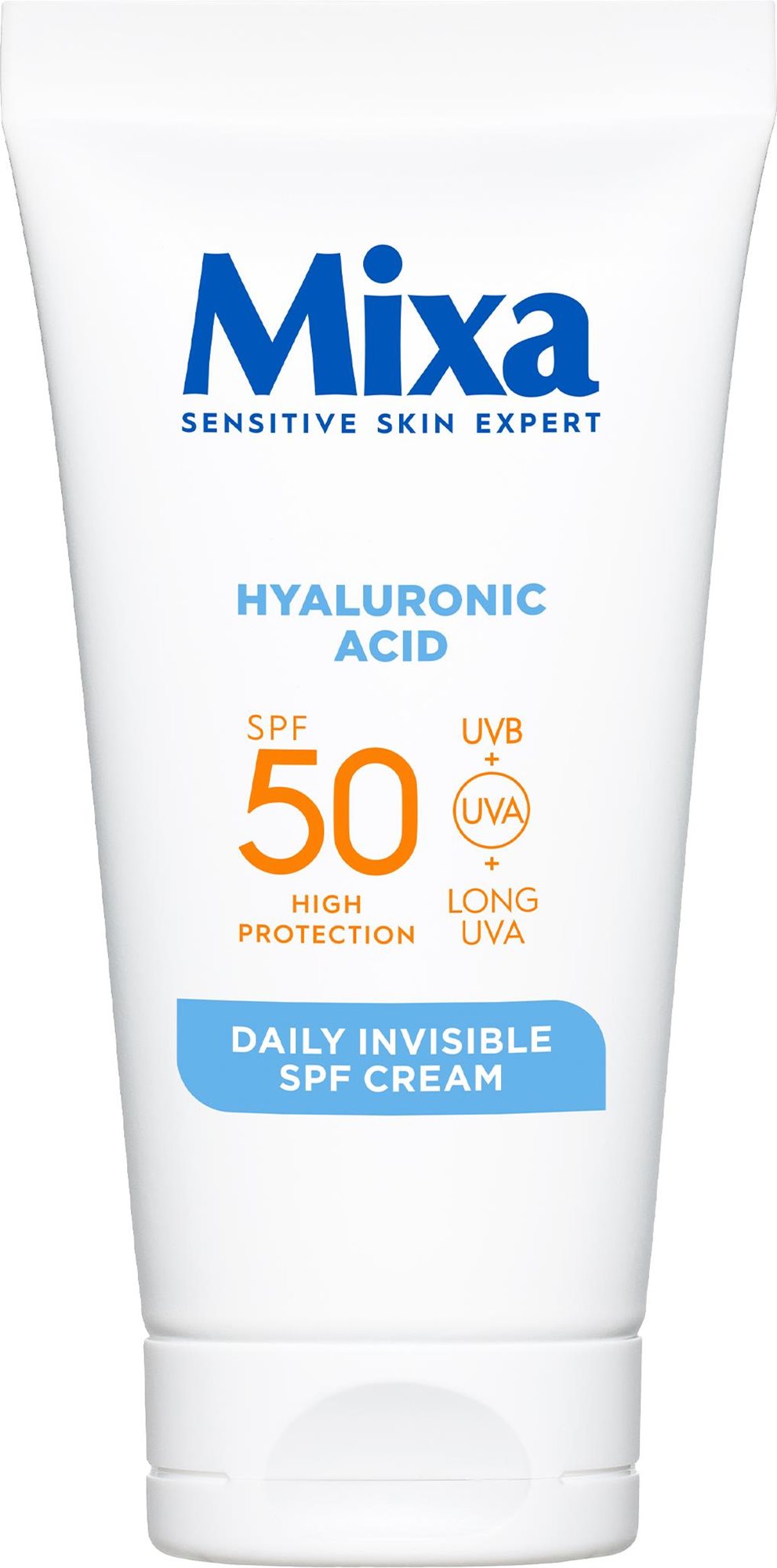 MIXA neviditeľný denný krém SPF 50, 50 ml