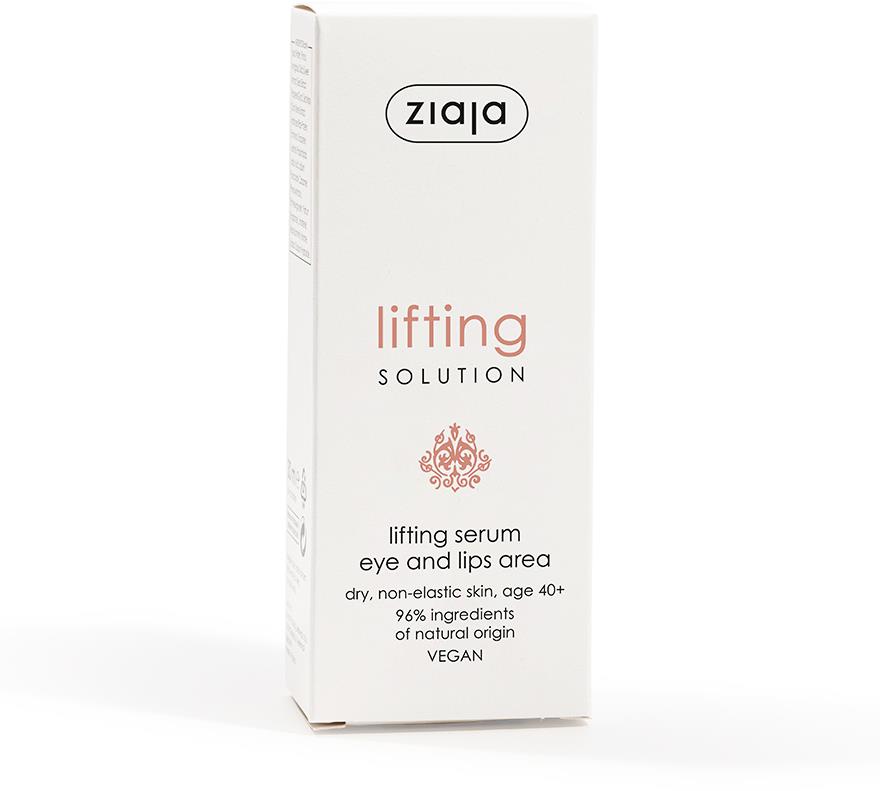 ZIAJA Lifting Solution 40+ Sérum pod oči a okolie pier 30 ml