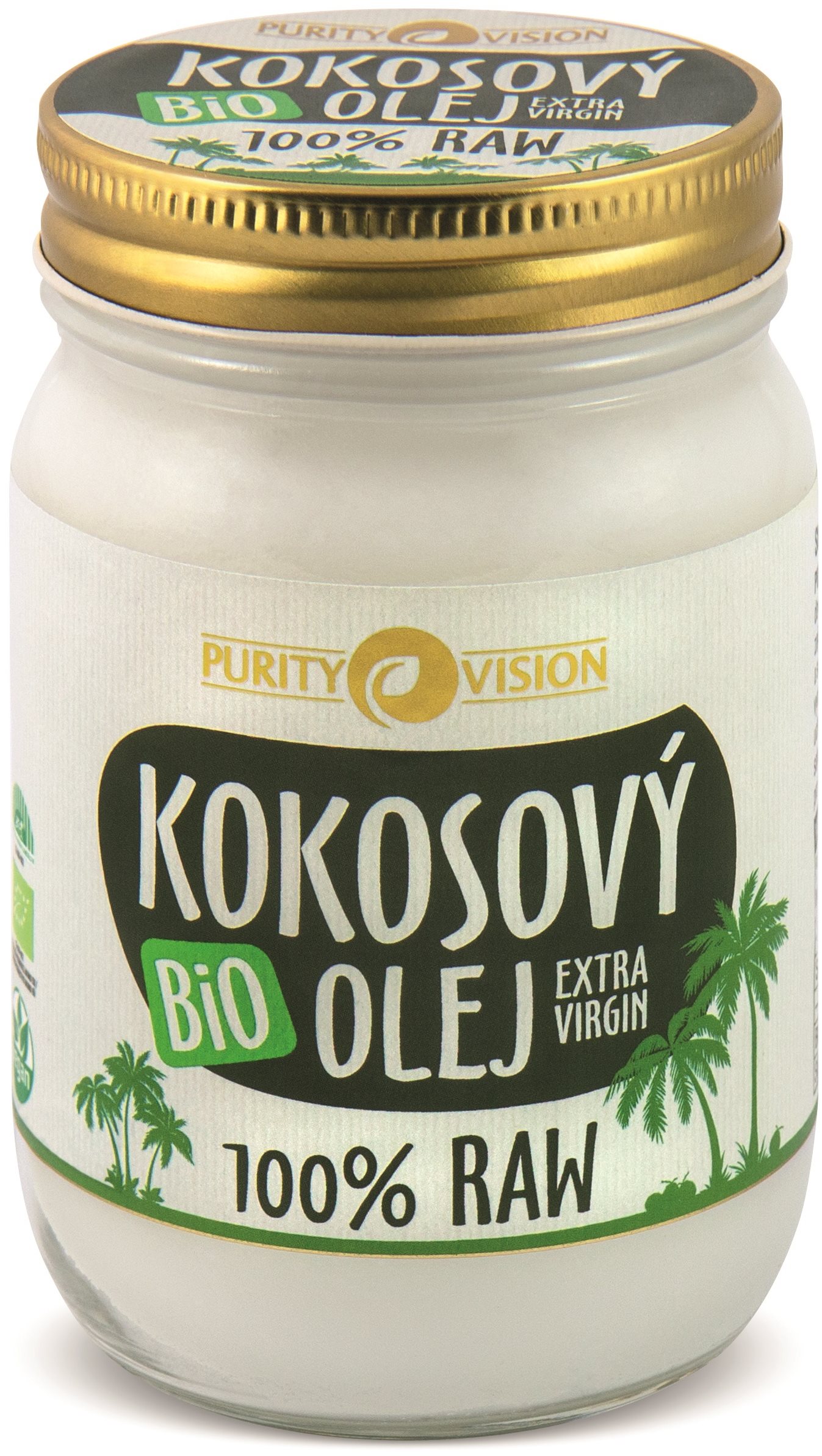 PURITY VISION RAW Kokosový olej BIO 370 ml