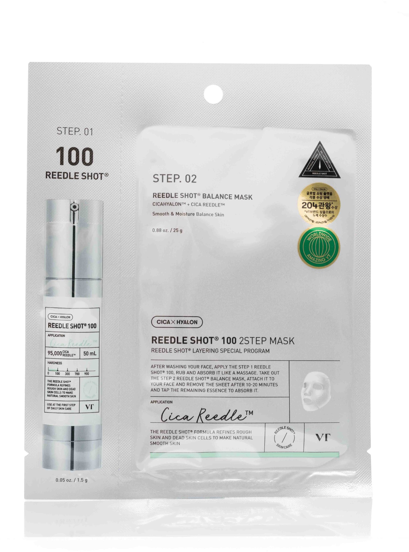 VT COSMETICS Mild Reedle Shot 100 2-Step Mask