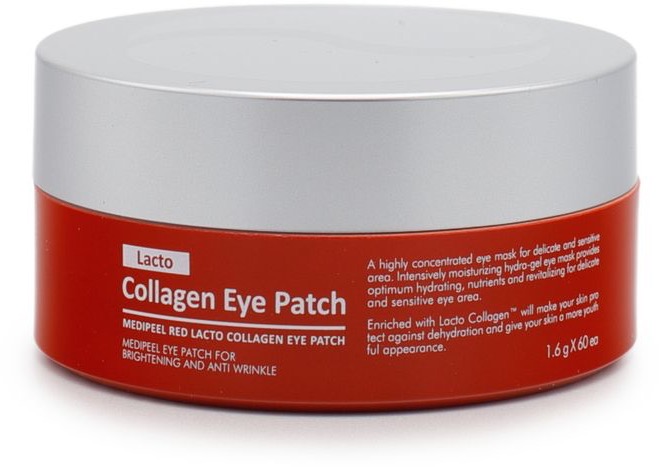 MEDI-PEEL Lacto Collagen Eye Patch – Kolagénové vankúšiky pod oči 60 ks