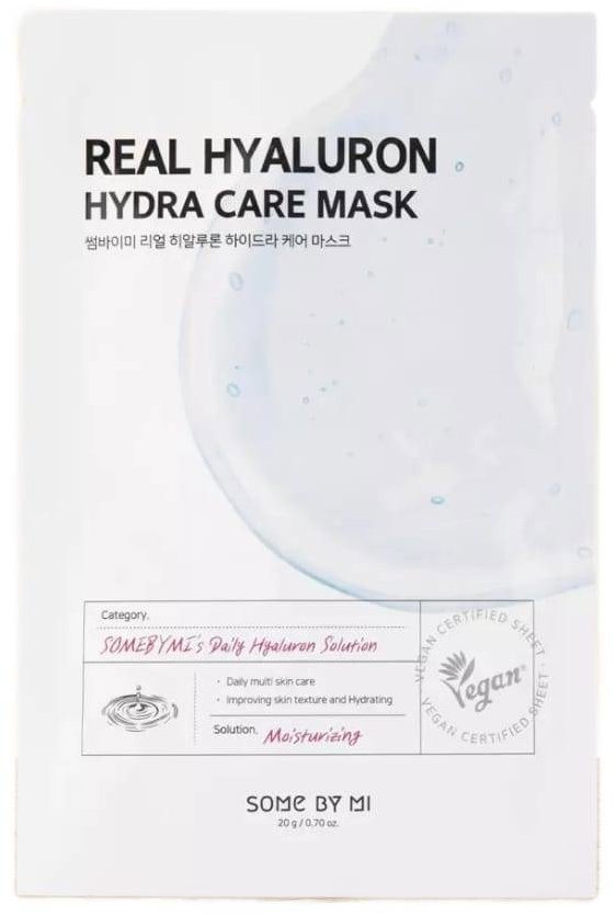 SOME BY MI Real Hyaluron Hydra Care Mask - Hydratačná plátienková maska 20 g