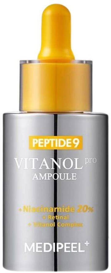MEDI-PEEL Peptide9 Vitanol Ampoule Pro – Rozjasňujúce ampulky s peptidmi a niacínamidom 30 ml