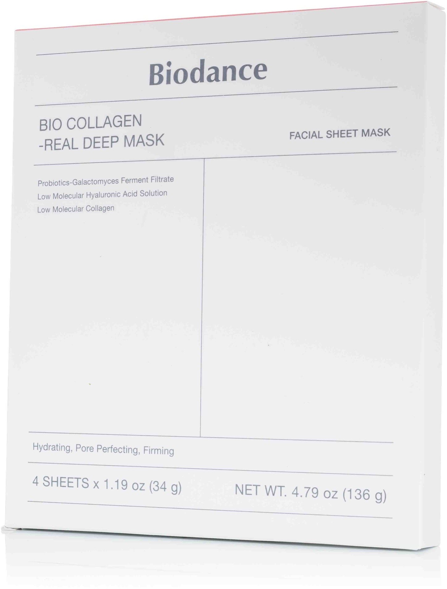 BIODANCE 4ea Bio-Collagen Real Deep Mask 4× 34 g