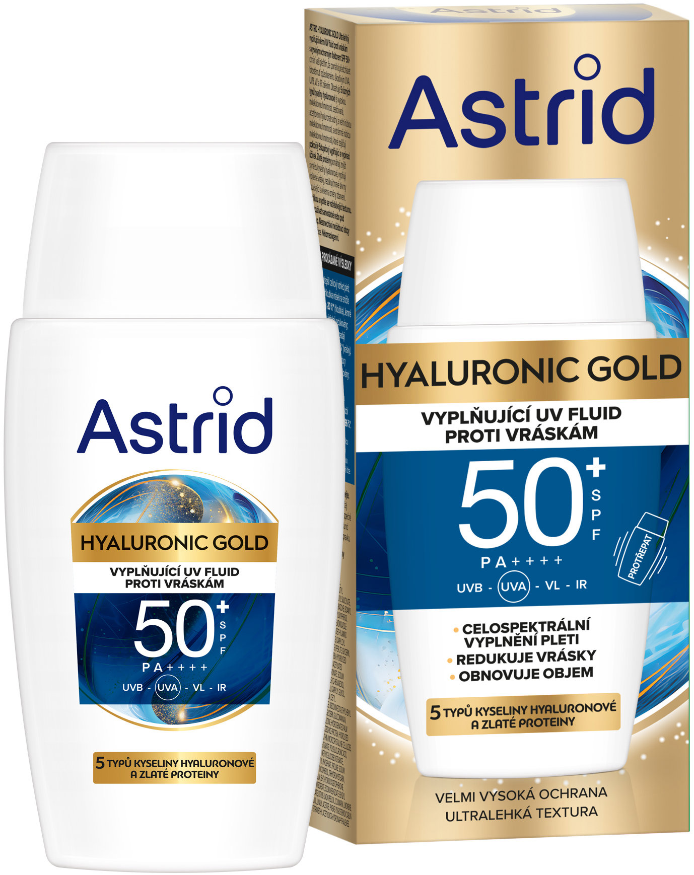ASTRID Hyaluron Gold Fluid SPF50 50 ml