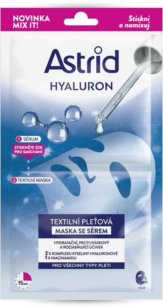 ASTRID Hyaluron Mix It Textilná maska so sérom 1 ks