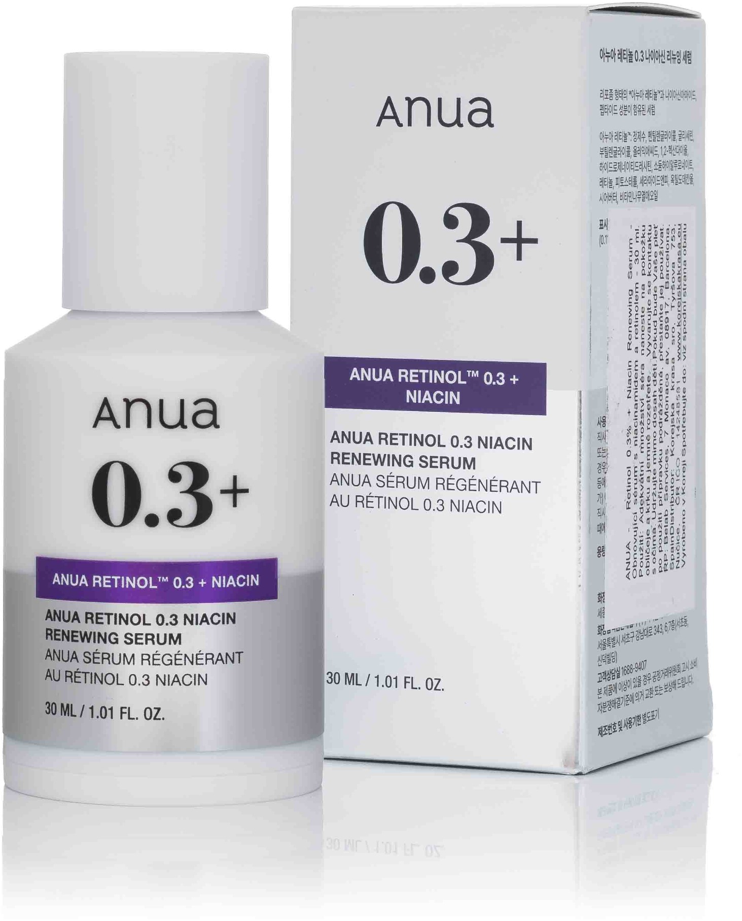 ANUA Nano Retinol 0.3% + Niacín Renewing Serum 30 ml