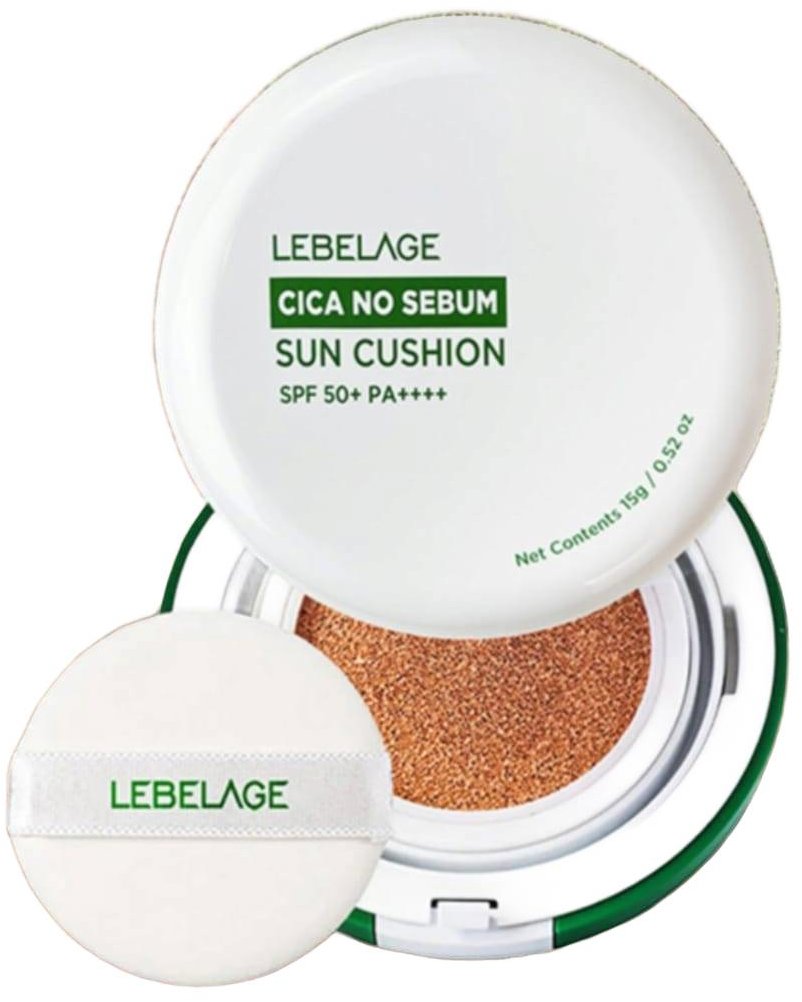 LEBELAGE Cica No Sebum Sun Cushion SPF50+ 15 g