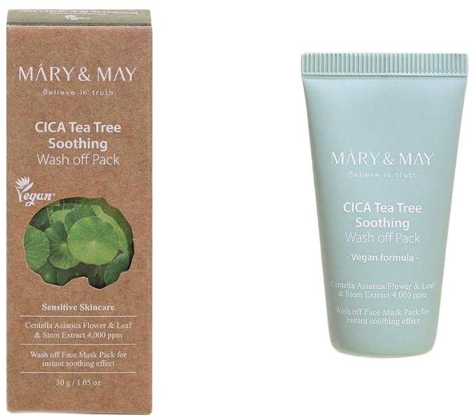 MARY & MAY Cica Tea Tree Soothing Wash Off Pack 30 g