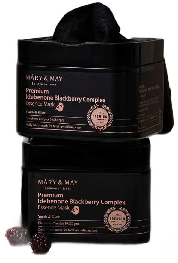 MARY & MAY Premium Idebenon Blackberry Complex Ampoule Mask 250 g