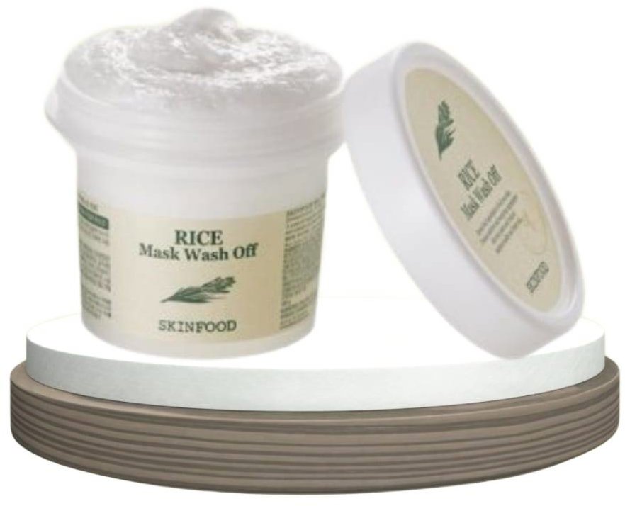 SKINFOOD Rice Mask Wash Off Pack Ryžová rozjasňujúca a exfoliačná maska 100 g