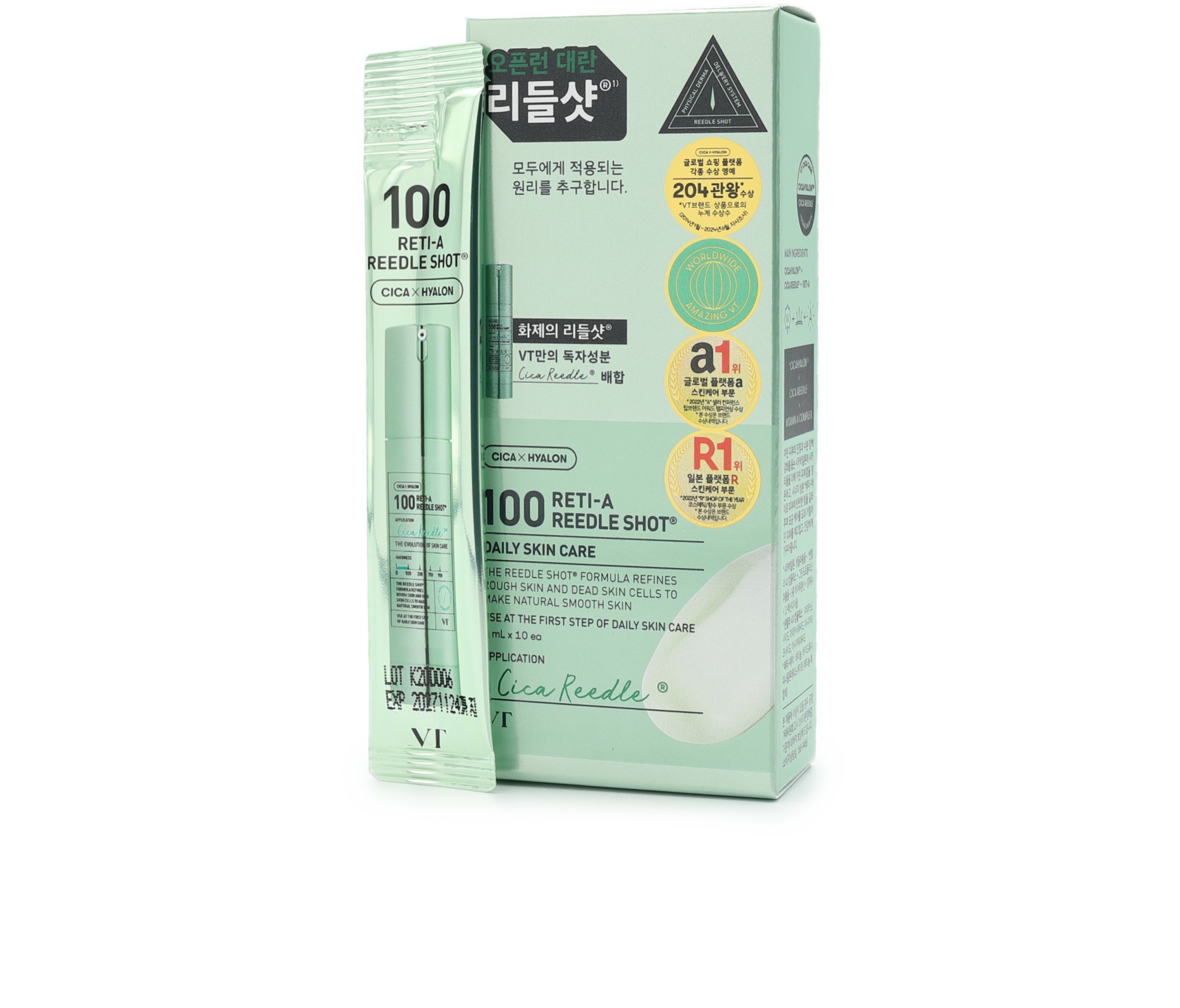 VT COSMETICS 100 Reti-A Reedle Shot 10× 2 ml