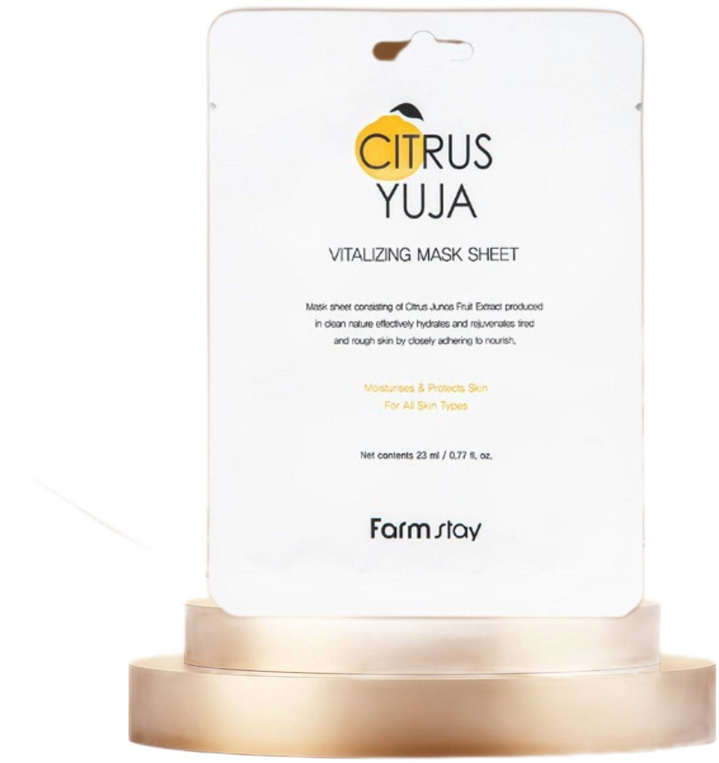 FARM STAY Citrus Yuja Vitalizing Sheet Mask 23 ml