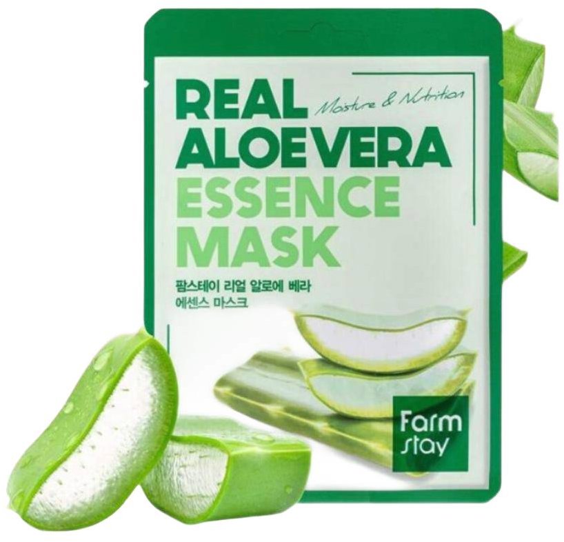 FARM STAY Real Aloe Vera Essence Mask 23 ml