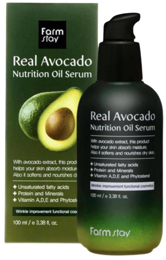 FARM STAY Real Avocado Nutrition Oil Serum 100 ml