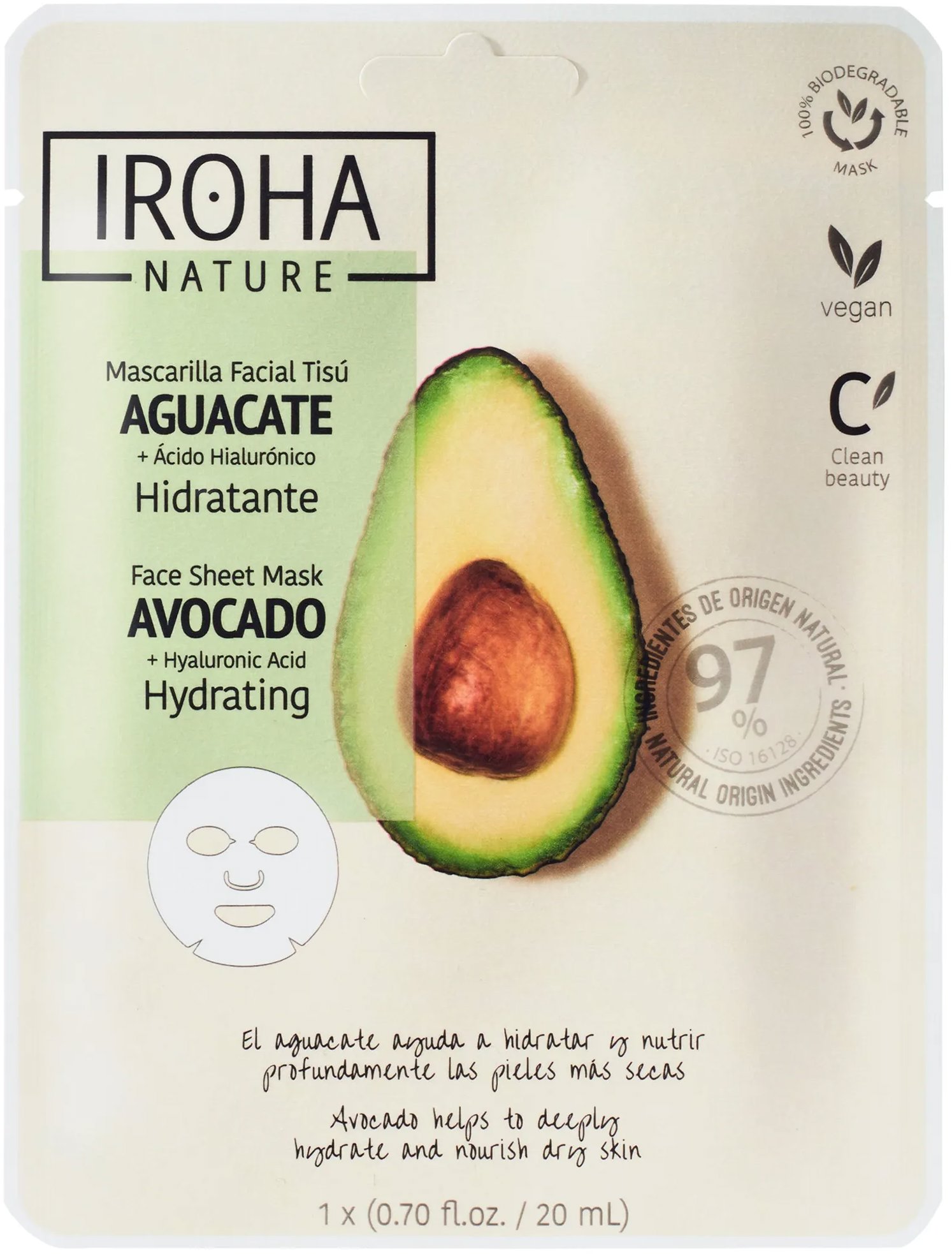 IROHA NATURE Hydrating Avocado 1 ks