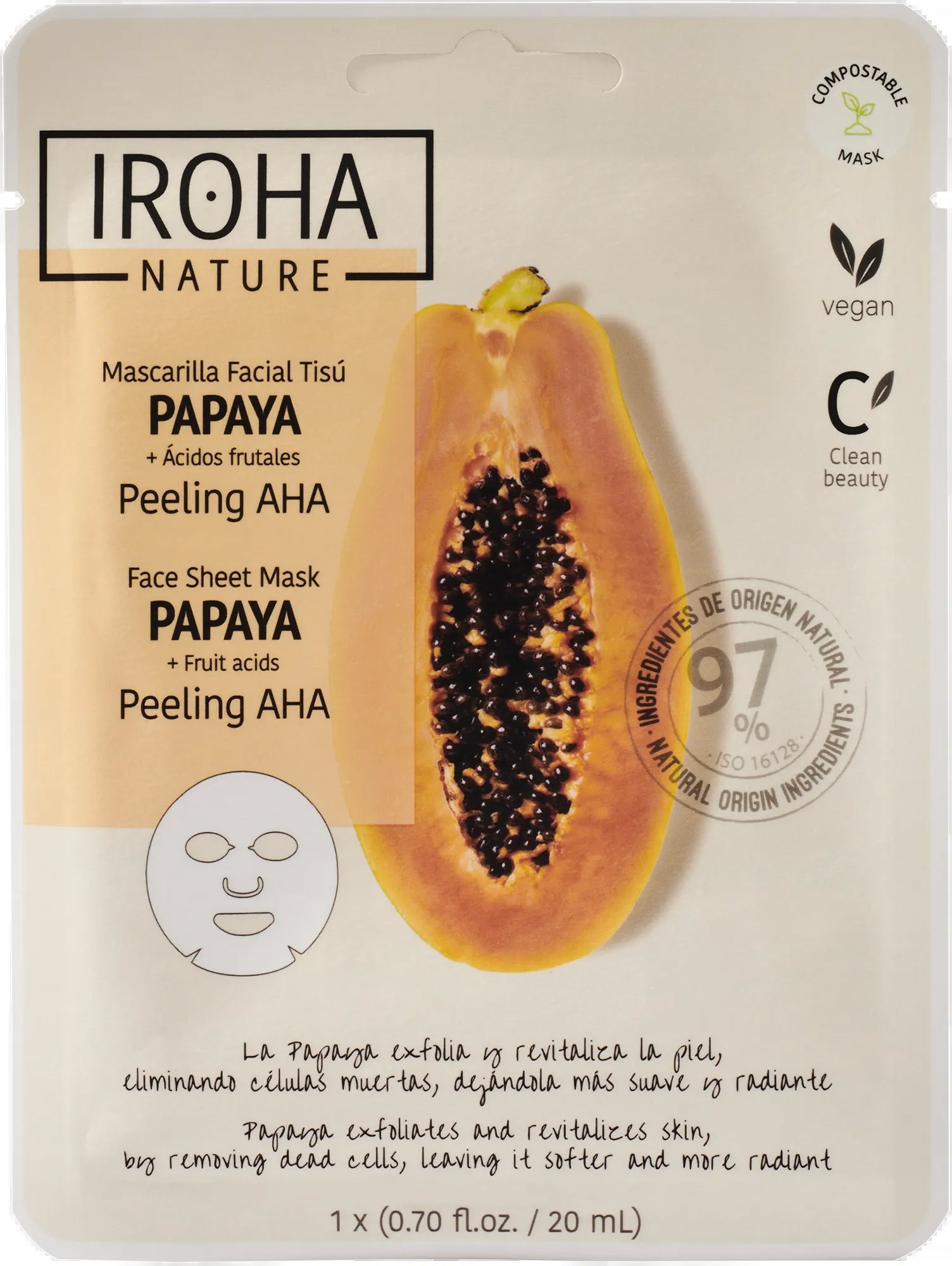 IROHA NATURE Peeling Aha Papaya 1 ks