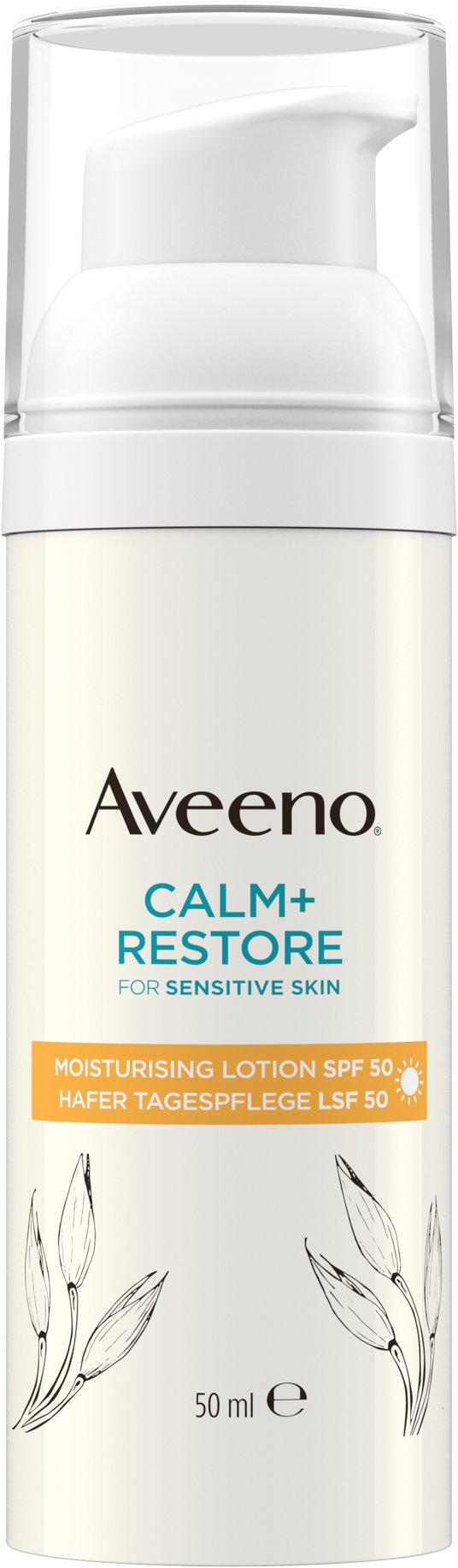 AVEENO Calm + Restore Hydratačné mlieko SPF 50 50 ml