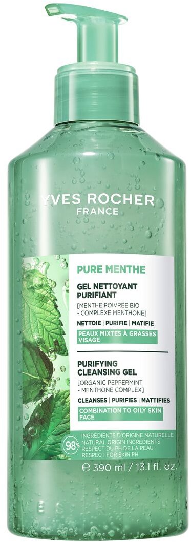 YVES ROCHER Pure Menthe hĺbkovo čistiaci gél 390 ml
