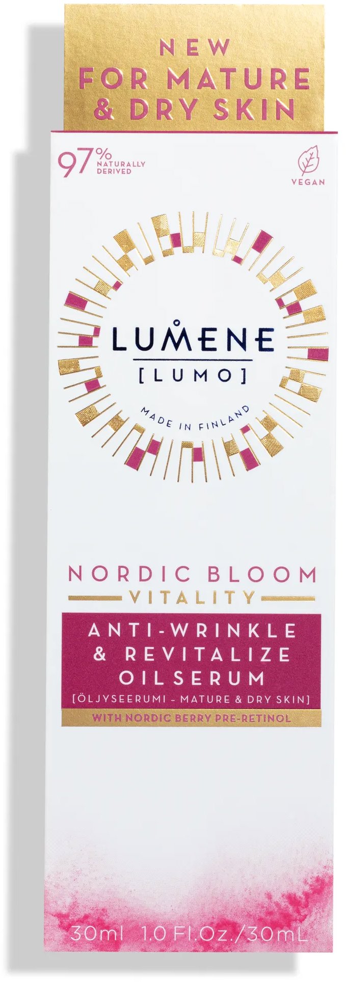 LUMENE Nordic Bloom Vitality Anti-Wrinkle & Revitalize Oil Serum 30 ml