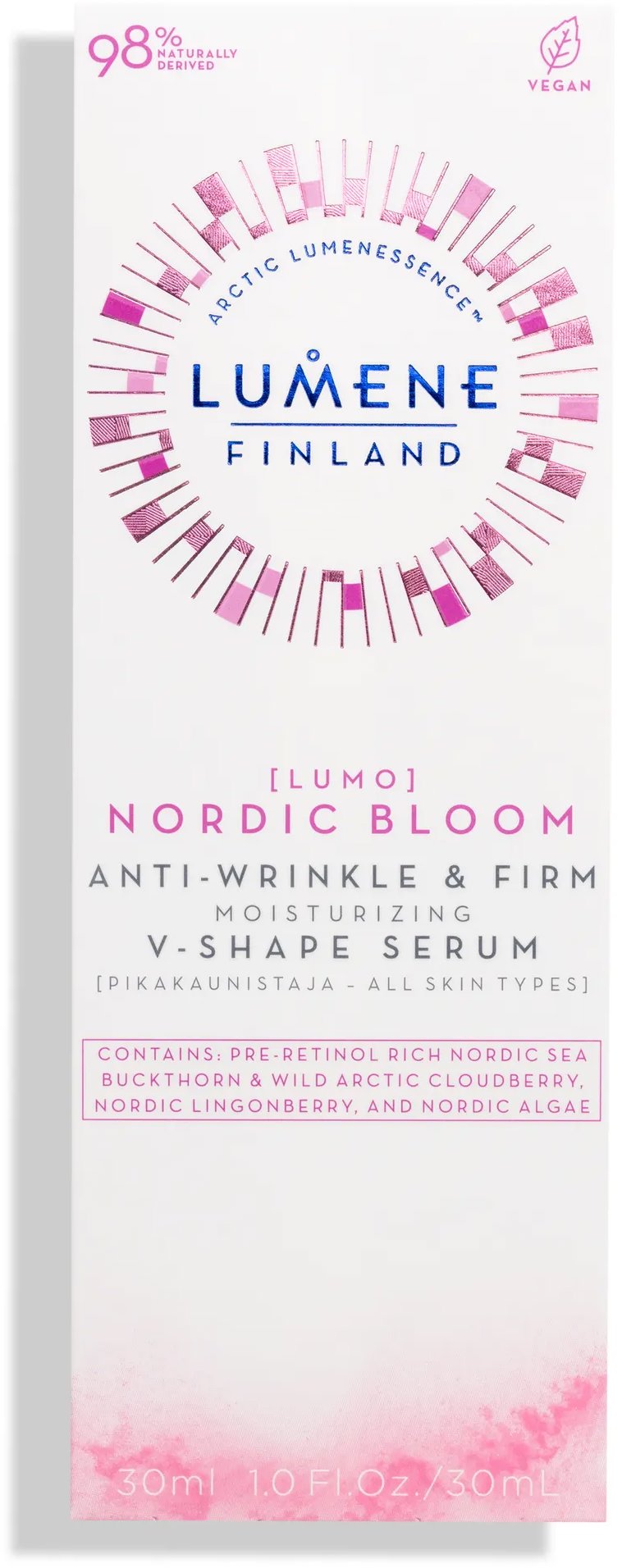 LUMENE Nordic Bloom Anti-wrinkle & Firm Moisturizing V-Shape Serum 30 ml