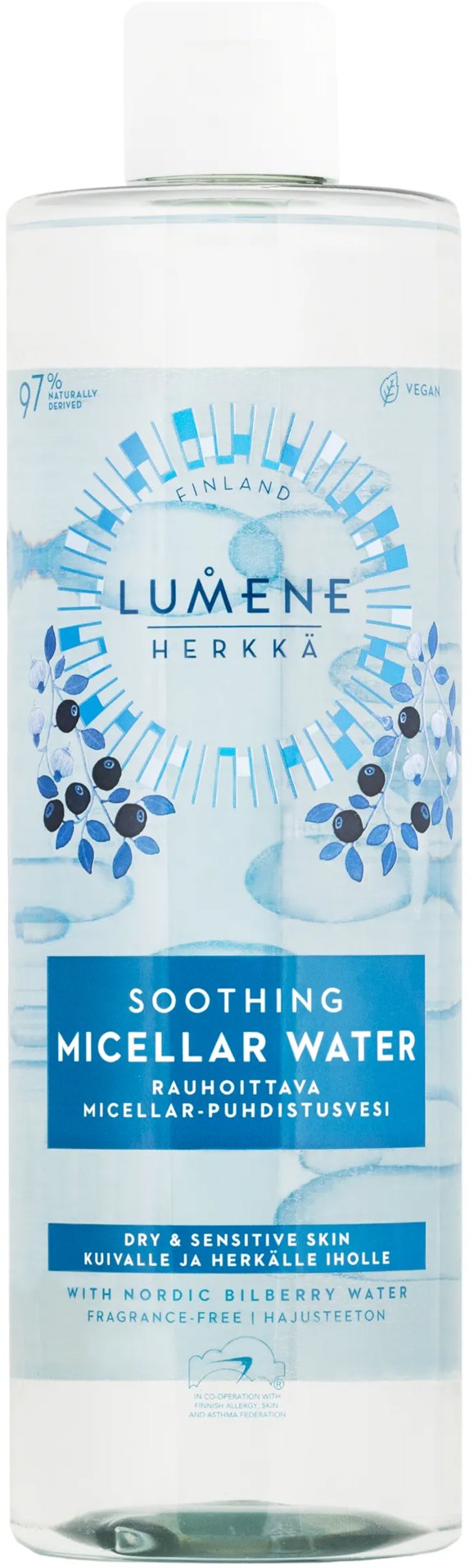 LUMENE Basic Cleansing Herkka Soothing Micellar Water 400 ml