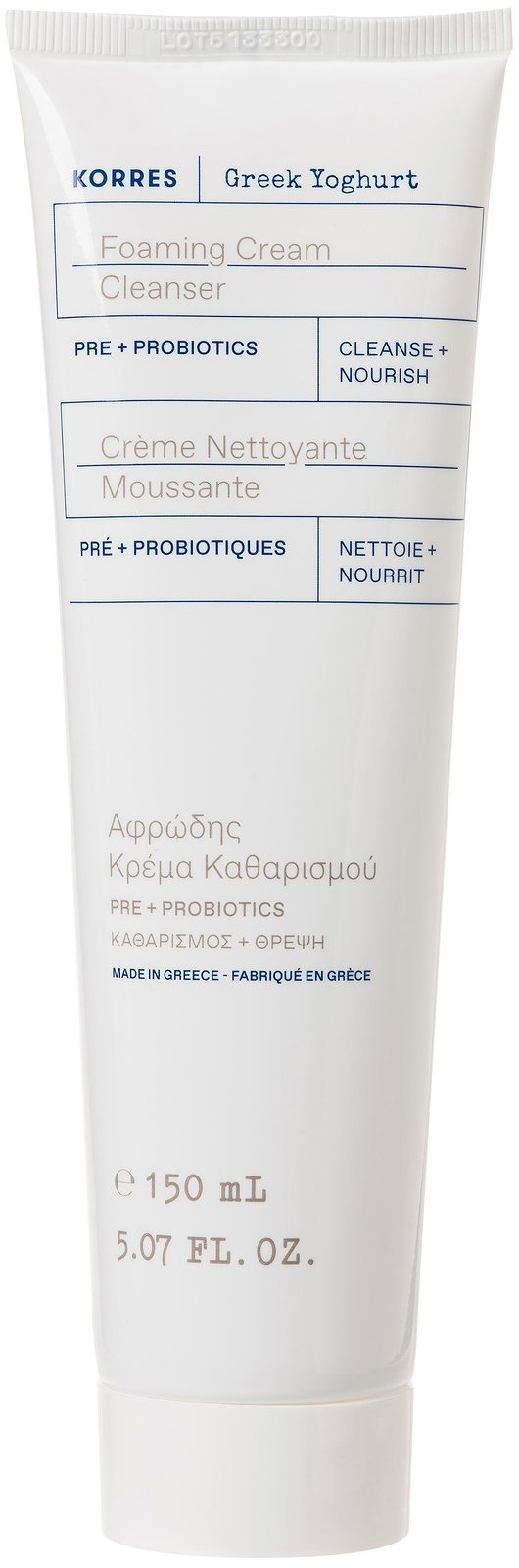 KORRES Greek Yoghurt Foaming Cream Cleanser with Pre-+ Probiotics 150 ml