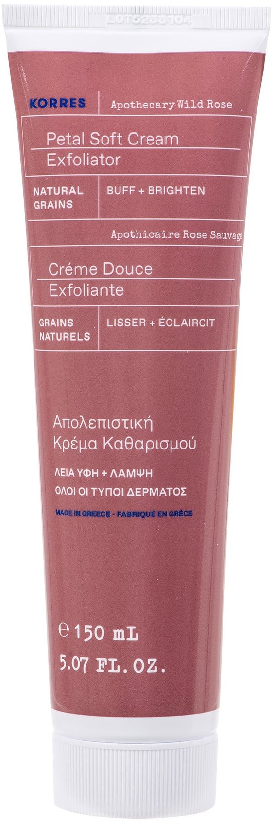 KORRES Apothecary Wild Rose Petal Soft Cream Exfoliator 150 ml