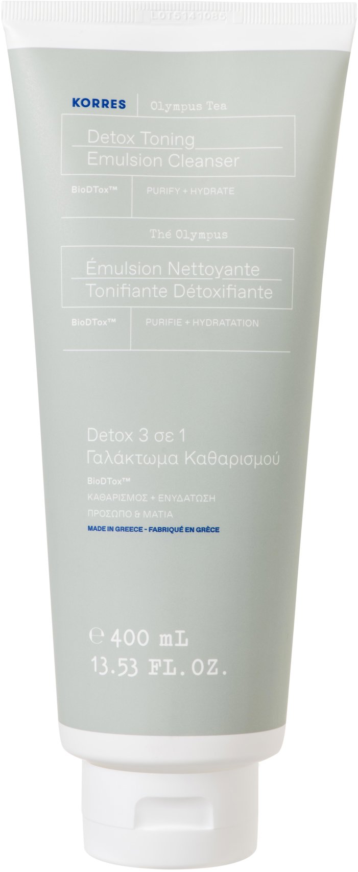 Korres Olympus Tea Detox Toning Emulsion Cleanser 400 ml