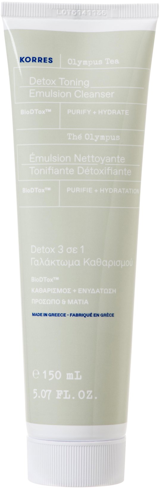 Korres Olympus Tea Detox Toning Emulsion Cleanser 150 ml