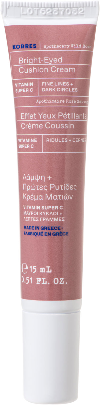 Korres Bright-Eyyed Cushion Cream Apothecary Wild Rose 15 ml