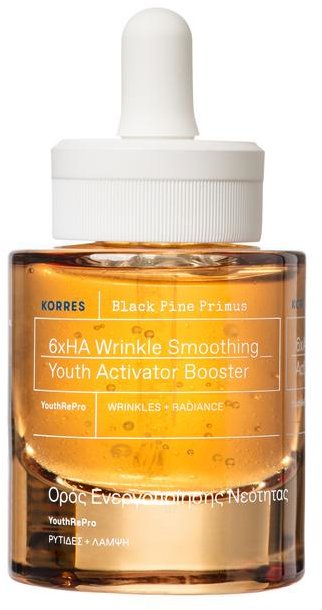 KORRES Black Pine Primus 6×HA Wrinkle Smoothing Youth Activator Booster Serum 30 ml