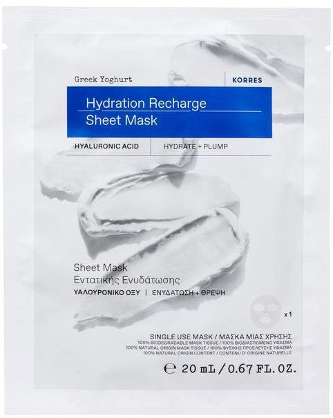 KORRES Greek Yoghurt Hydration Recharge Sheet Mask 20 ml