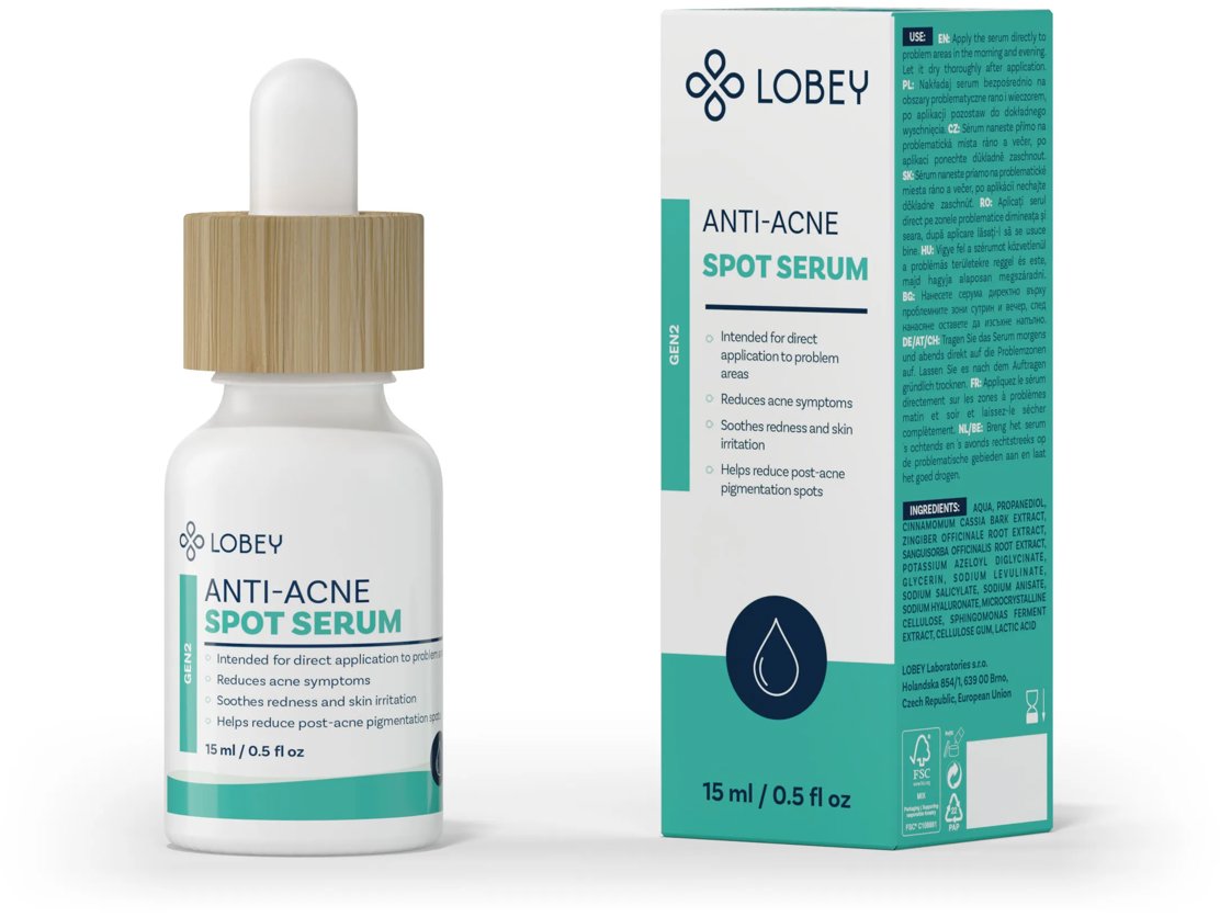 LOBEY Lokálne sérum na akné s okamžitým účinkom 15 ml